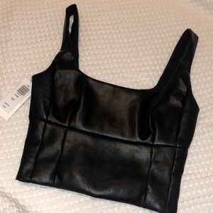 Aritzia Wilfred Shine Bustier Top